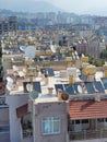 Roofs of houses in Turkey . Royalty Free Stock Photo