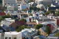 Roofs of icelandic houses in Reykjavik Royalty Free Stock Photo