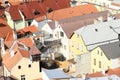 Roofs in Jindrichuv Hradec Royalty Free Stock Photo