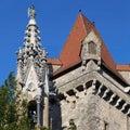 Roofs of the Kreuzenstein Castle. Lower Austria, Europe
