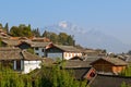 Roofs of lijiang old town, yunnan, china Royalty Free Stock Photo