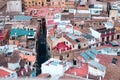 Roofs of old ancient city of Valencia top