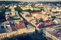 Roofs of the old city Lviv. Ukraine.