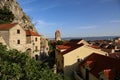 Roofs of the old city of Omis in Croatia