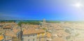 Roofs of old houses in Avignon, Provence, France Royalty Free Stock Photo