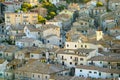 Roofs old town at sunset Royalty Free Stock Photo