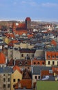 Roofs of old town, Torun, Poland Royalty Free Stock Photo