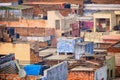 Roofs of the poor houses. Agra, India