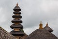 Roofs of Pura Besakih temple, Bali island Royalty Free Stock Photo