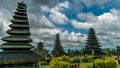 Roofs in Pura Besakih Temple in Bali Island, Indonesia Royalty Free Stock Photo