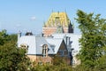 Roofs of Quebec City in Canada Royalty Free Stock Photo