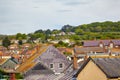 The roofs of the small town in West Dorset. England