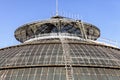 Roofs of the Vittorio Emanuele II Gallery. Glass roof of the dome view from the Highline Galleria, Milan, Italy Royalty Free Stock Photo