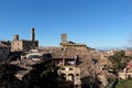 The roofs of the medieval town of Volterra in Tuscany Royalty Free Stock Photo