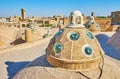 The scenic brick domes of Qasemi Bathhouse, Kashan, Iran Royalty Free Stock Photo