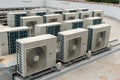 Rooftop air conditioning on an apartment in australia