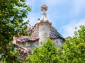 Rooftop of Casa Battlo building, Barcelona, Spain