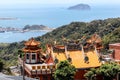 Rooftop of a Chinese Temple in Jiufen, Taiwan