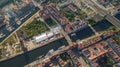 Gdansk from above old town in Poland