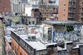 Rooftop Graffiti New York City Royalty Free Stock Photo