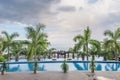 Rooftop hotel pool