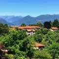 Rooftop Landscape Lago Maggiore, Lombardy, Italy