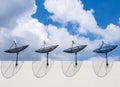 Rooftop Satellite Dishes