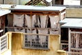 Rooftop tannery in Moroccan city of Fes Royalty Free Stock Photo