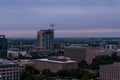 Rooftop view of the Austin, Texas Skyline at Sunrise Royalty Free Stock Photo