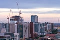 Rooftop view of the Austin, Texas Skyline at Sunrise