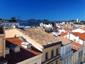 Rooftop view Cannes France old town fort in background