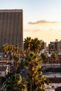 Rooftop view of the Equitable building down Mariposa Avenue