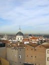 Rooftop view historic modern metropolitan Madrid Spain Europe Royalty Free Stock Photo