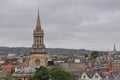 Rooftop view towards All Saints Church on an overcast day, Oxford, United Kingdom Royalty Free Stock Photo