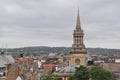 Rooftop view towards All Saints Church on an overcast day, Oxford, United Kingdom Royalty Free Stock Photo