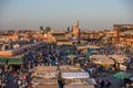 Rooftop view of Marrkech, Morocco.