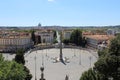Rooftop view of Piazza del popolo Rome city Center italy Rome is historical city tourist attraction with many beautiful landmarks Royalty Free Stock Photo