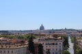 Rooftop view of Rome city Center italy Rome is historical city tourist attraction with many beautiful landmarks Royalty Free Stock Photo