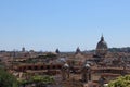 Rooftop view of Rome city Center italy Rome is historical city tourist attraction with many beautiful landmarks Royalty Free Stock Photo