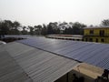 Rooftop view of tin in a village houses