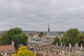 Rooftop view towards Exeter college chapel on an overcast day, Oxford, United Kingdom Royalty Free Stock Photo