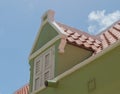 Rooftop window. Royalty Free Stock Photo