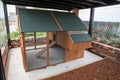 Rooftop wooden chicken coop australia