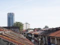 Rooftops along backlanes, Georgetown, Penang, Malaysia Royalty Free Stock Photo