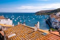 Rooftops and bay at Cadaques Royalty Free Stock Photo