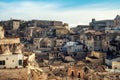 Rooftops of a beautiful Matera town, Italy Royalty Free Stock Photo