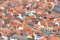 Rooftops of buildings in old town of Heidelberg, Germany