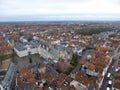 Rooftops and Burg Square in historic city