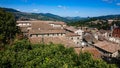 Rooftops of the Italian city of pennabilli. Royalty Free Stock Photo