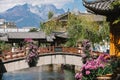 Rooftops in Lijiang old town beautiful view from Lijiang Royalty Free Stock Photo